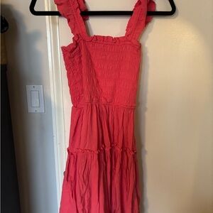 Elegant Pink Sleeveless Dress